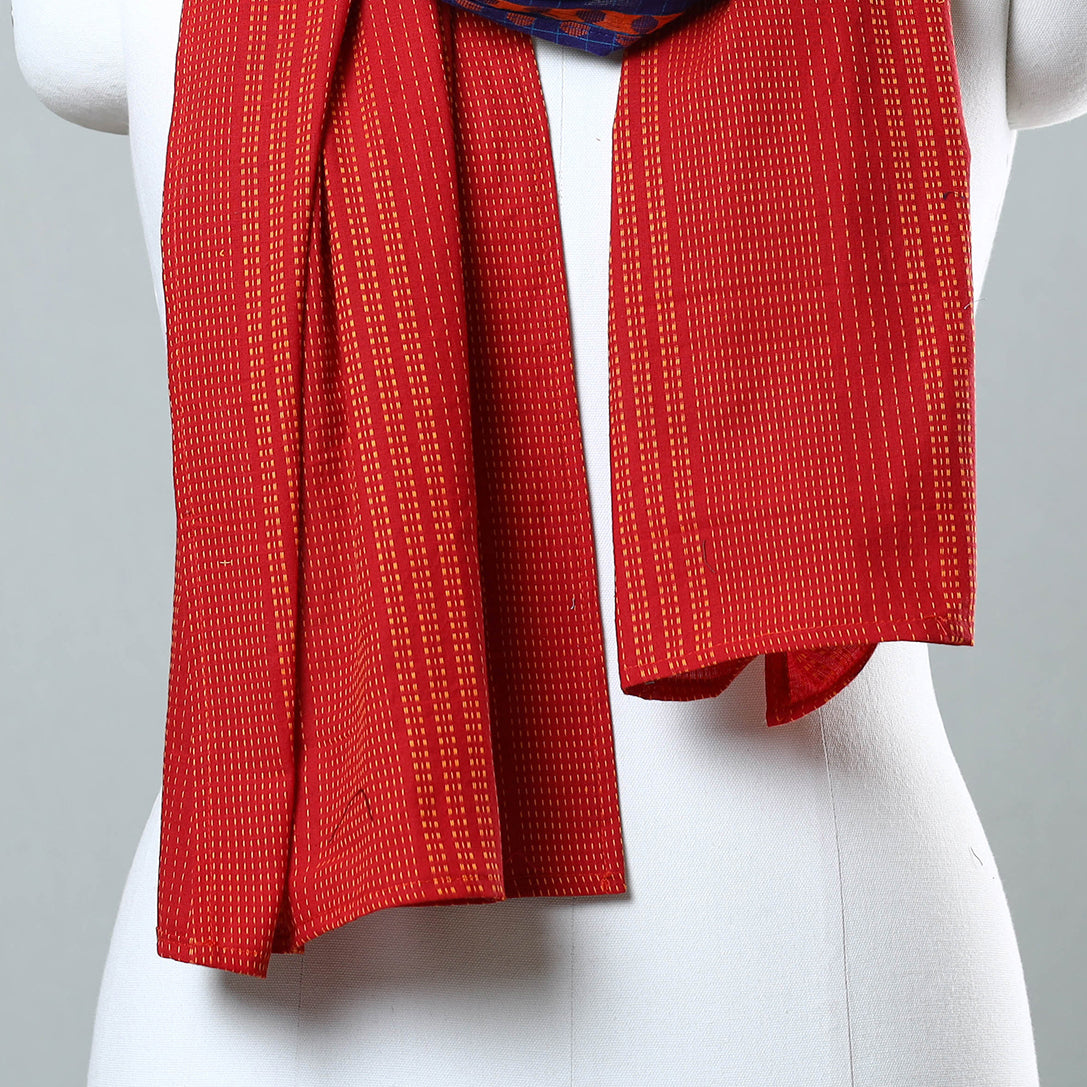 Multicolor - jacquard patchwork cotton stole 50