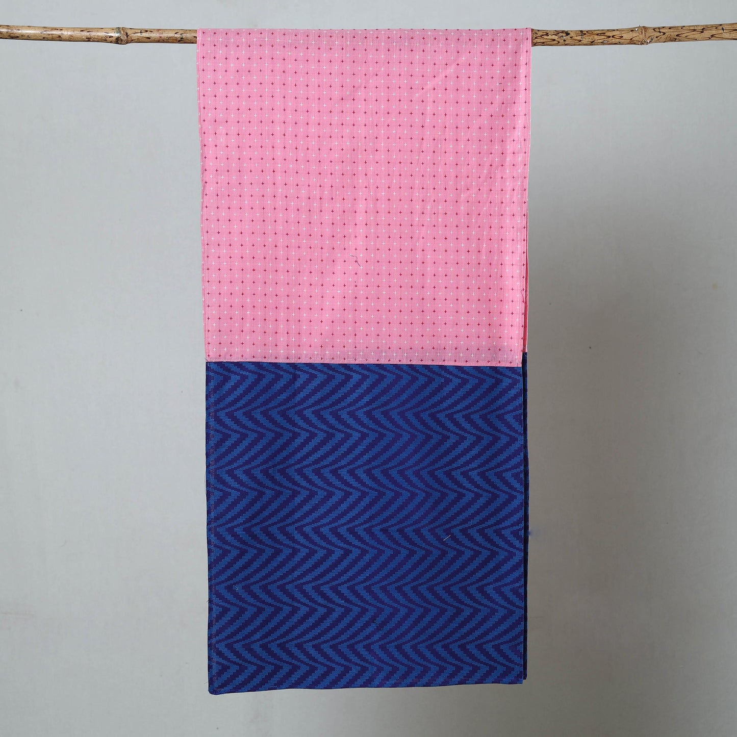 Multicolor - jacquard patchwork cotton stole 78