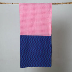 Multicolor - jacquard patchwork cotton stole 78