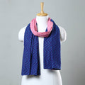 Multicolor - jacquard patchwork cotton stole 78
