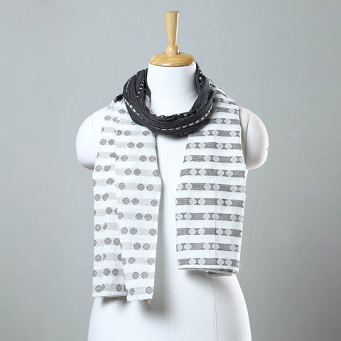 Multicolor - jacquard patchwork cotton stole 79