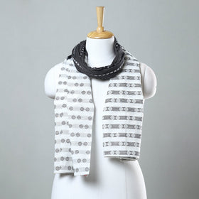 Multicolor - jacquard patchwork cotton stole 79