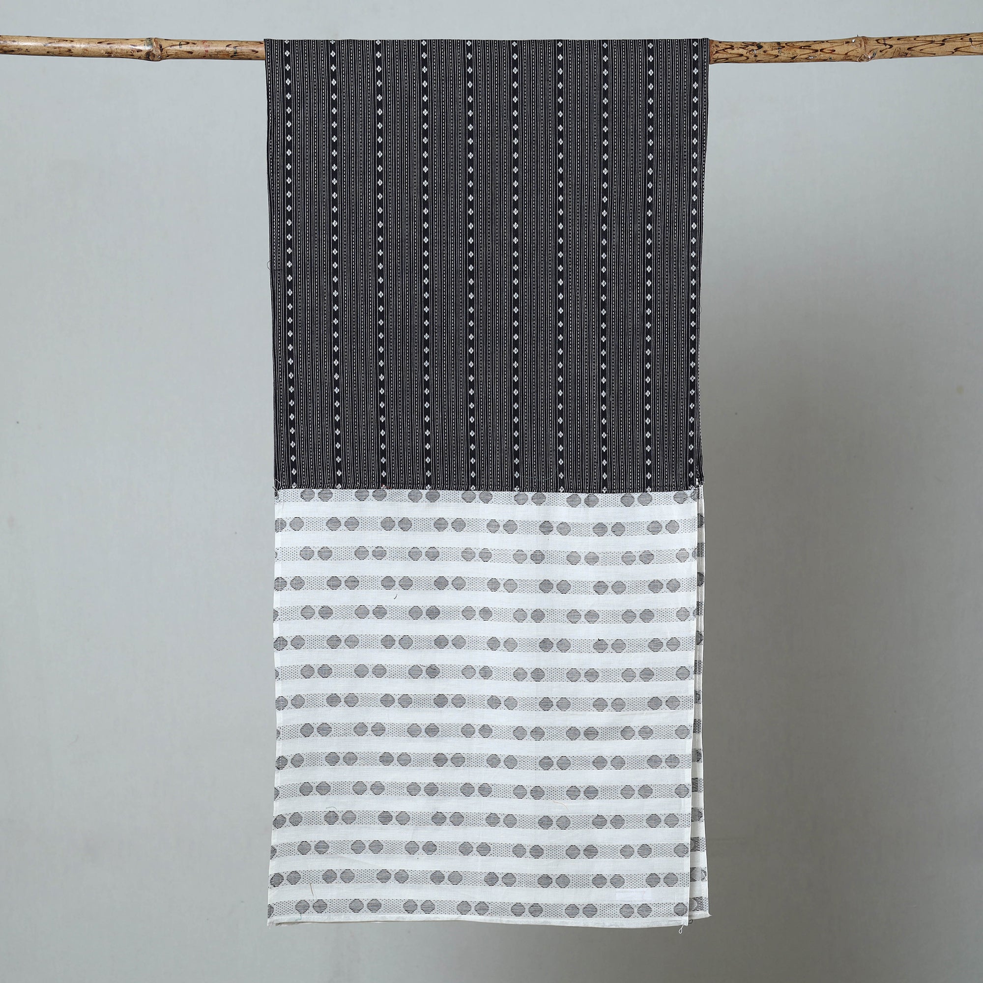 Multicolor - jacquard patchwork cotton stole 79