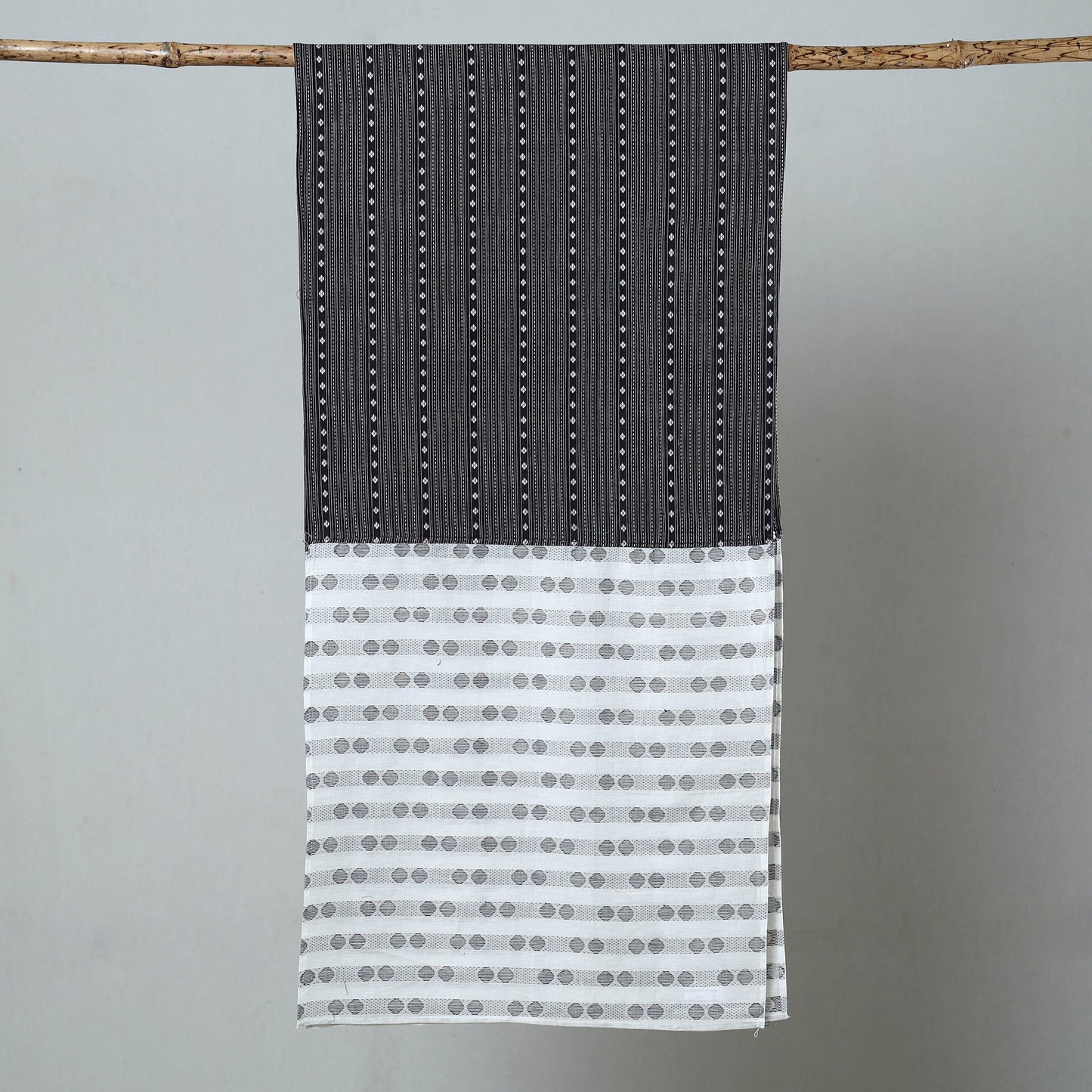 Multicolor - jacquard patchwork cotton stole 79