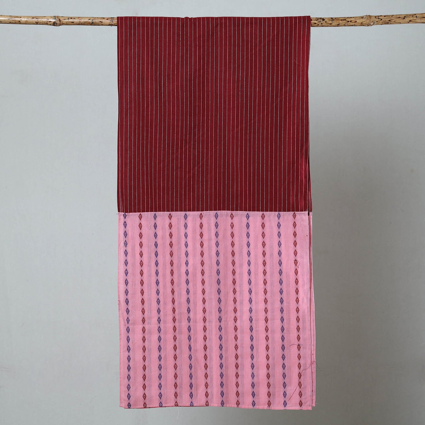 Multicolor - jacquard patchwork cotton stole 82