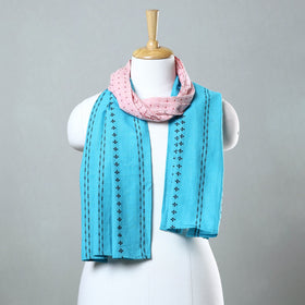 Multicolor - jacquard patchwork cotton stole 85