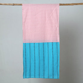 Multicolor - jacquard patchwork cotton stole 85