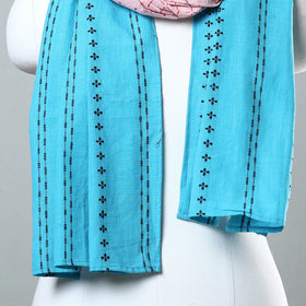 Multicolor - jacquard patchwork cotton stole 85