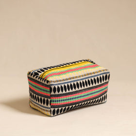  Multicolor Jacquard Weave Cotton Toiletry Pouch 