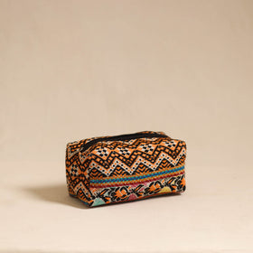  Multicolor Jacquard Weave Cotton Toiletry Pouch 