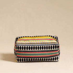  Multicolor Jacquard Weave Cotton Toiletry Pouch 
