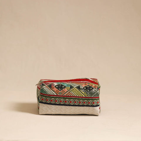  Multicolor Jacquard Weave Cotton Toiletry Pouch 