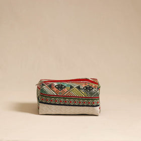  Multicolor Jacquard Weave Cotton Toiletry Pouch 