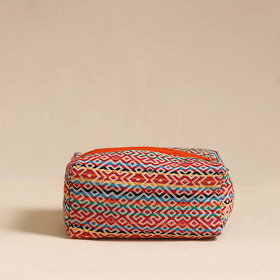  Multicolor Jacquard Weave Cotton Toiletry Pouch 