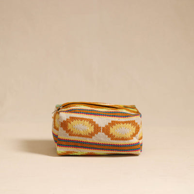  Multicolor Jacquard Weave Cotton Toiletry Pouch 