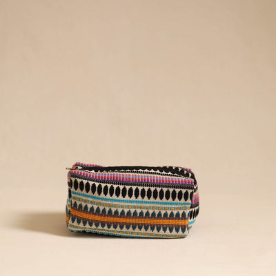  Multicolor Jacquard Weave Cotton Toiletry Pouch 