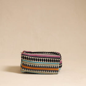  Multicolor Jacquard Weave Cotton Toiletry Pouch 