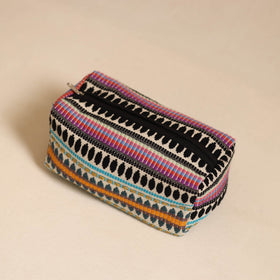  Multicolor Jacquard Weave Cotton Toiletry Pouch 