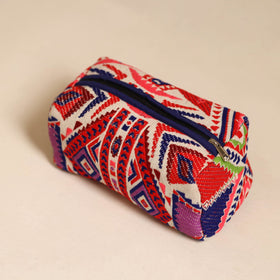 Multicolor Jacquard Weave Cotton Toiletry Pouch 