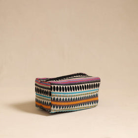  Multicolor Jacquard Weave Cotton Toiletry Pouch 