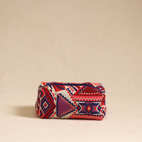  Multicolor Jacquard Weave Cotton Toiletry Pouch 