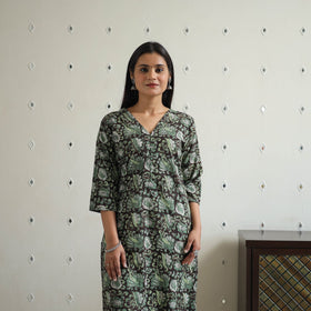  Jahota Block Print Cotton Straight Kurta for Women
