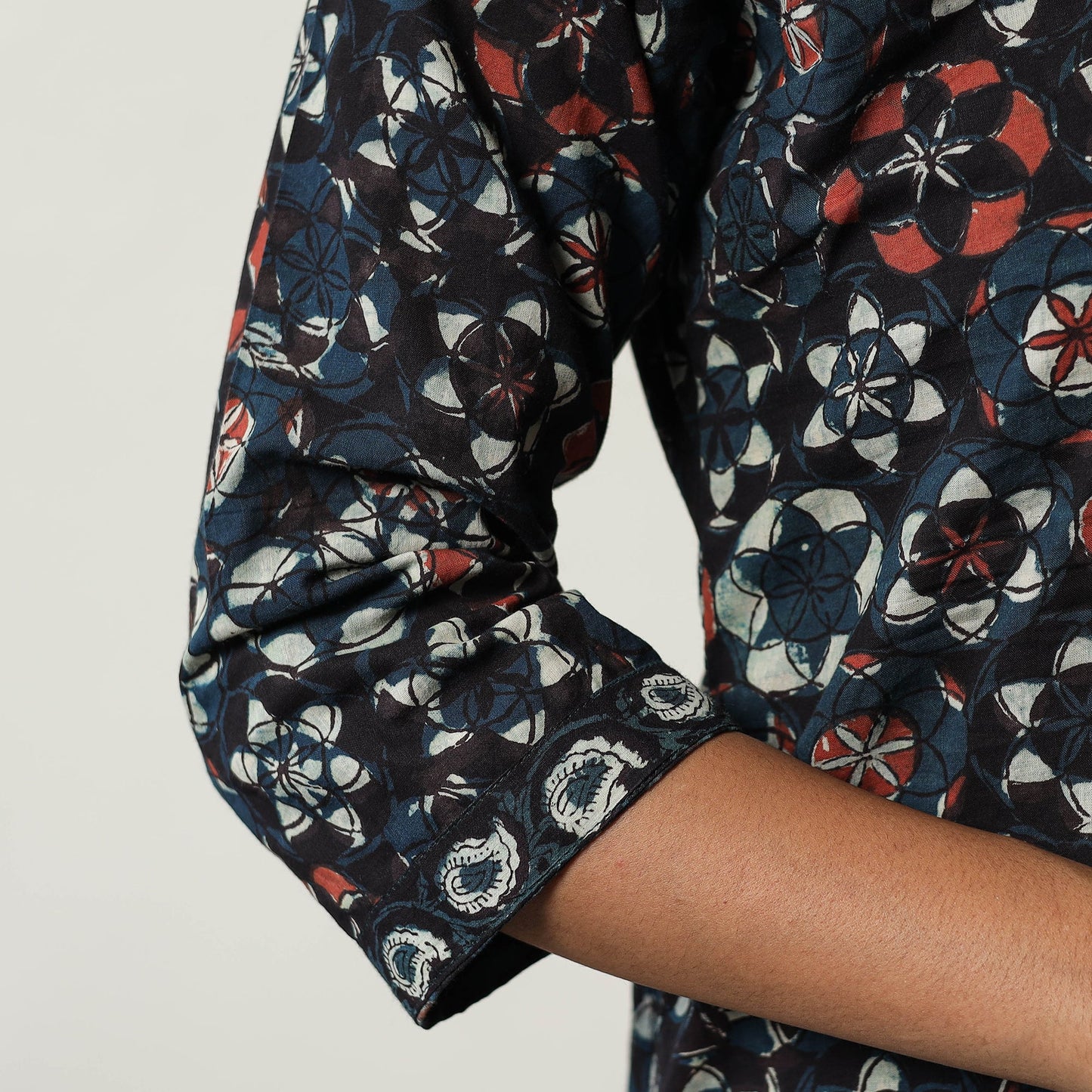  Jahota Block Printed Cotton Straight Kurta 09 