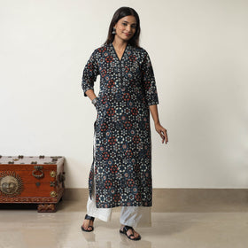  Jahota Block Printed Cotton Straight Kurta 09 