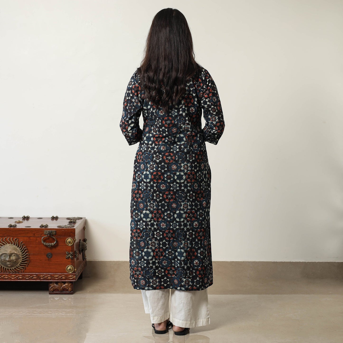  Jahota Block Printed Cotton Straight Kurta 09 