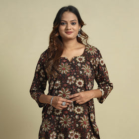 Jahota Block Print Cotton Straight Kurta for Women