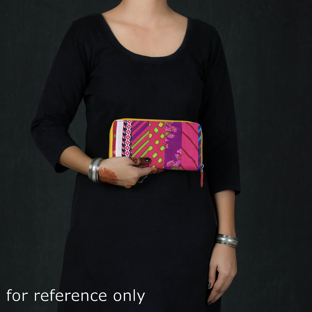 Multicolor Jaipur Multicolour Printed Cotton Clutch Wallet