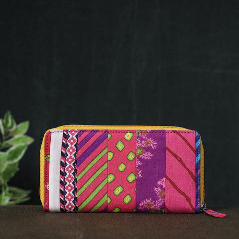 Multicolor Jaipur Multicolour Printed Cotton Clutch Wallet