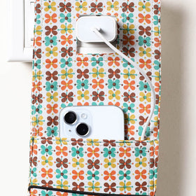 Multicolor Jaipur Printed Cotton Mobile Charging Holder 