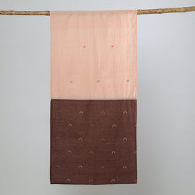 Multicolor - jamdani patchwork cotton stole 01 - handcrafted