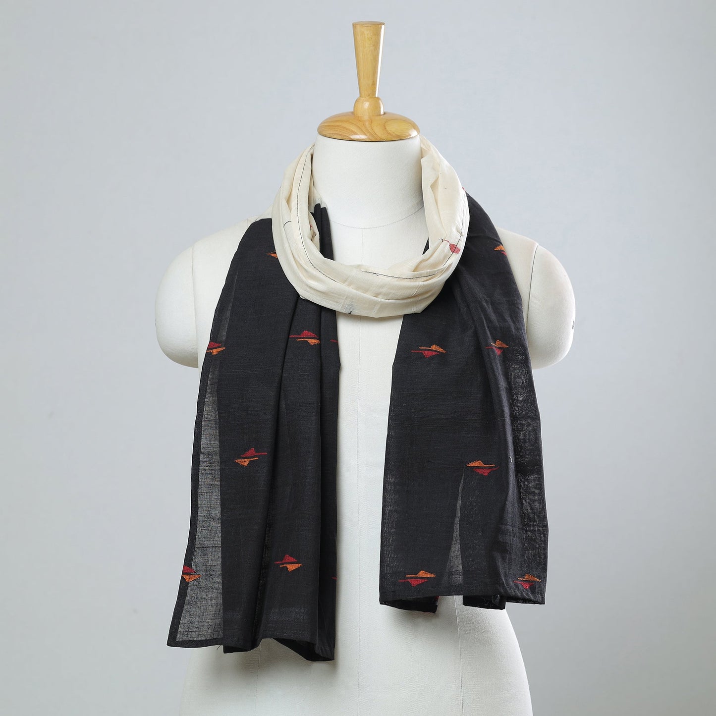  Jamdani Patchwork Cotton Stole 28 Online 