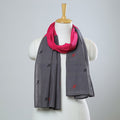Multicolor - jamdani patchwork cotton stole 37 - handcrafted