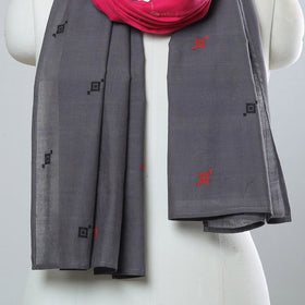 Multicolor - jamdani patchwork cotton stole 37 - handcrafted