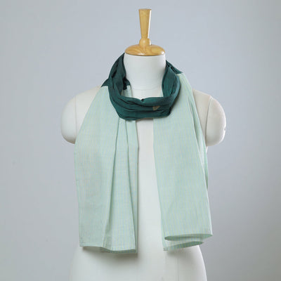 Multicolor - jamdani patchwork cotton stole 38 - handcrafted