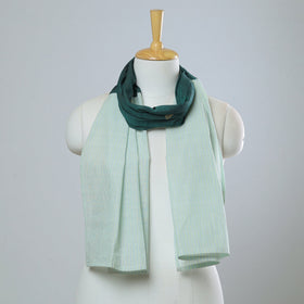 Multicolor - jamdani patchwork cotton stole 38 - handcrafted