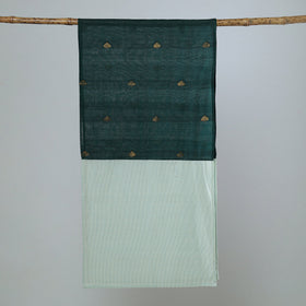 Multicolor - jamdani patchwork cotton stole 38 - handcrafted