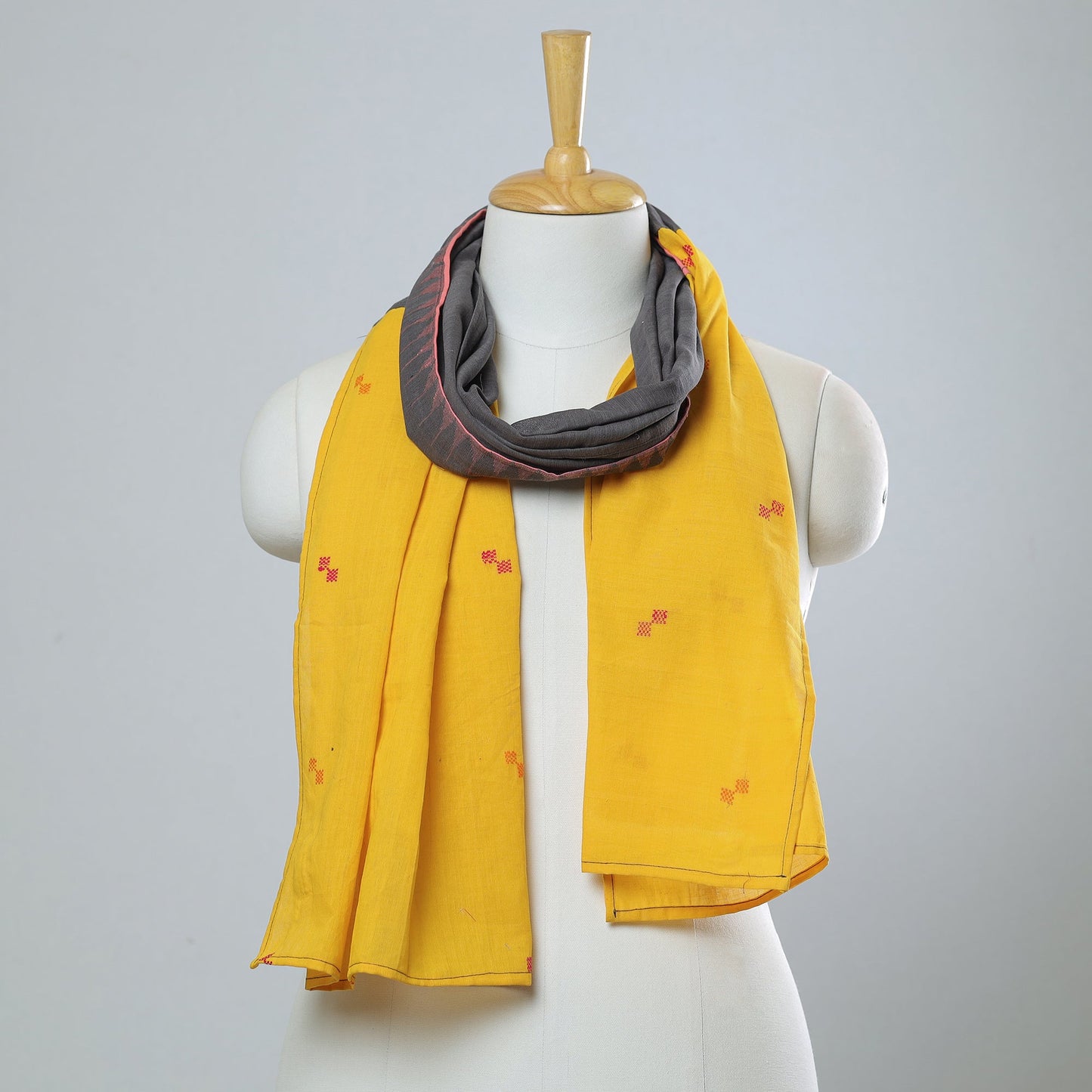  Jamdani Patchwork Cotton Stole 41 Online 