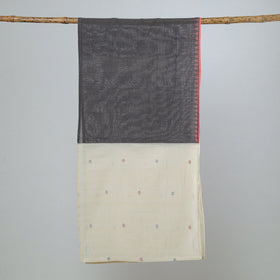 Multicolor - jamdani patchwork cotton stole 47 - handcrafted