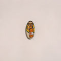 Jamini roy handpainted wooden fridge magnet 01 - handcrafted