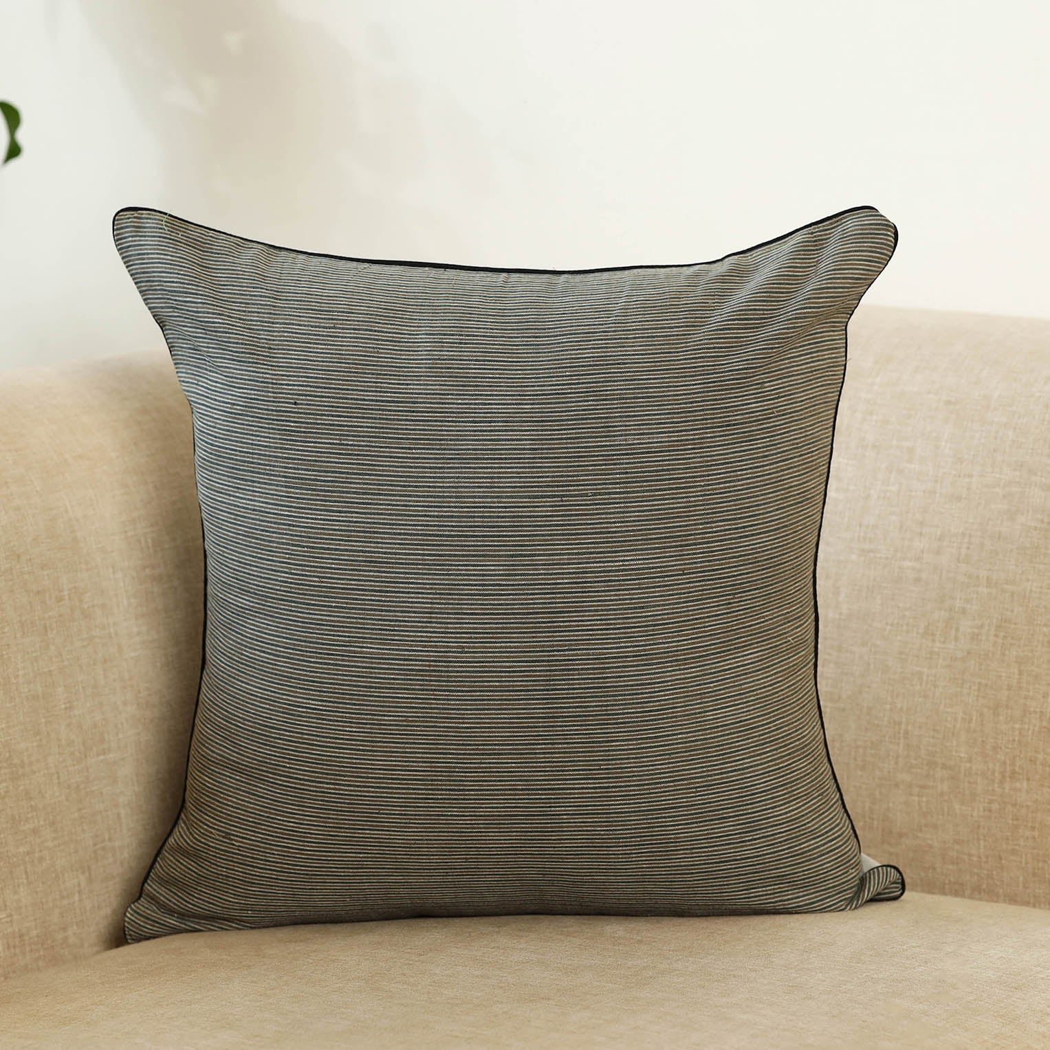 Multicolor Jhiri Handloom Cotton Cushion Cover