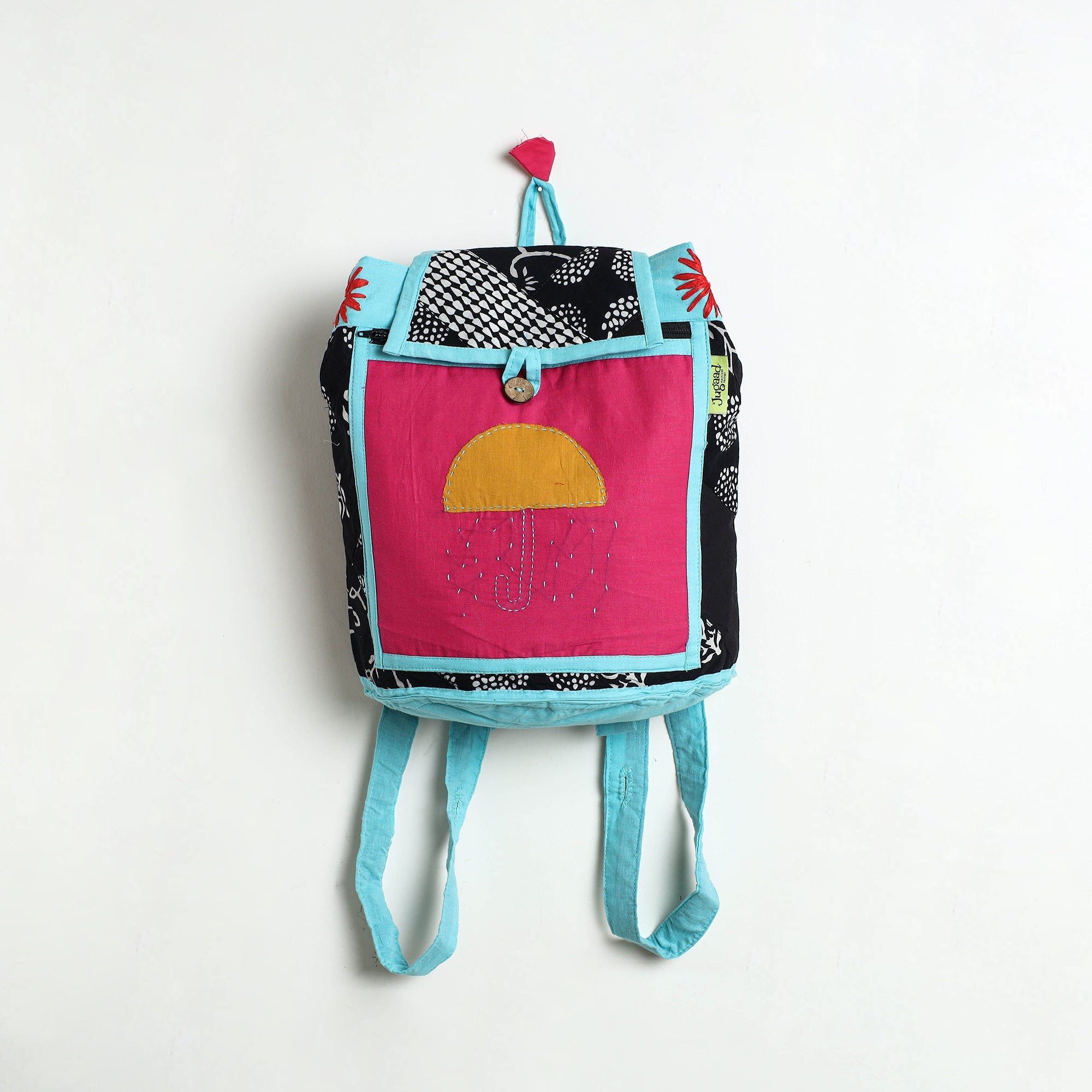  Jugaad Patchwork Handmade Pithu Bag 105 