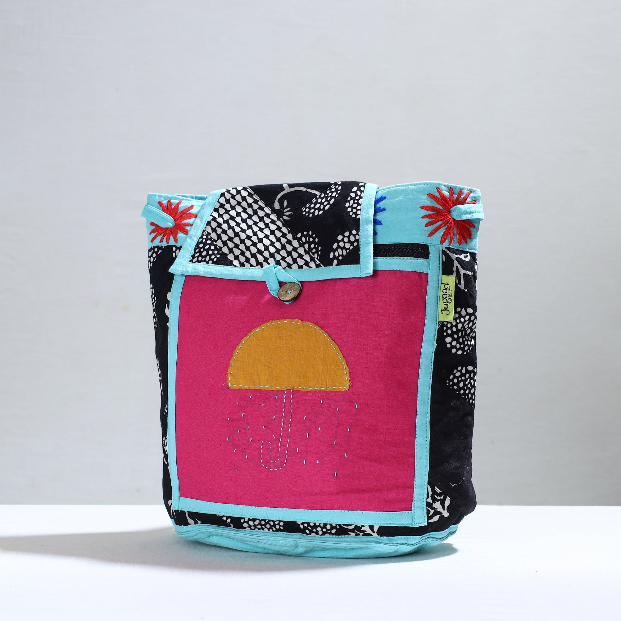  Jugaad Patchwork Handmade Pithu Bag 105 