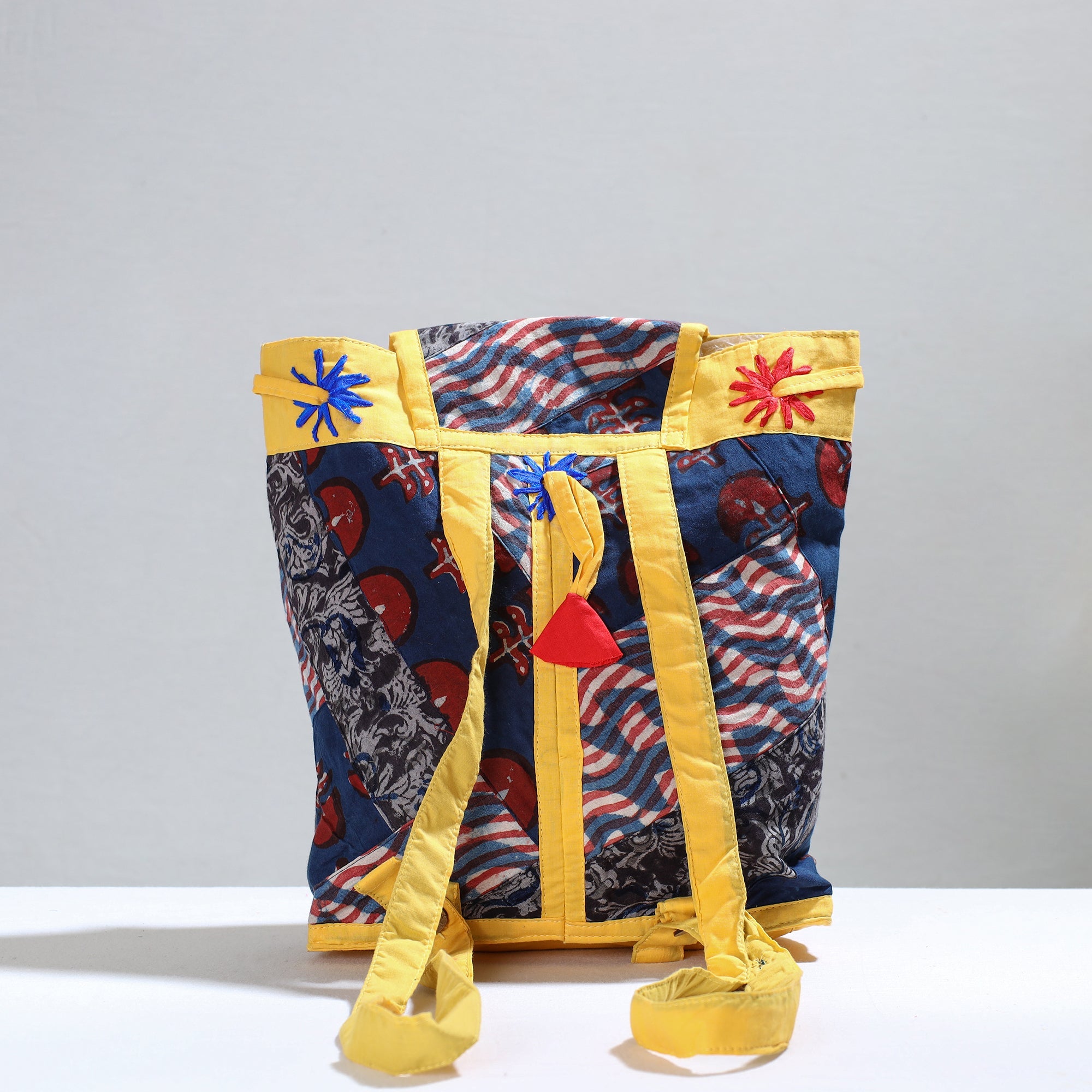  Jugaad Patchwork Handmade Pithu Bag 94 
