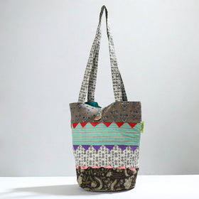 Multicolor Jugaad Patchwork Handmade Shoulder Bag 19