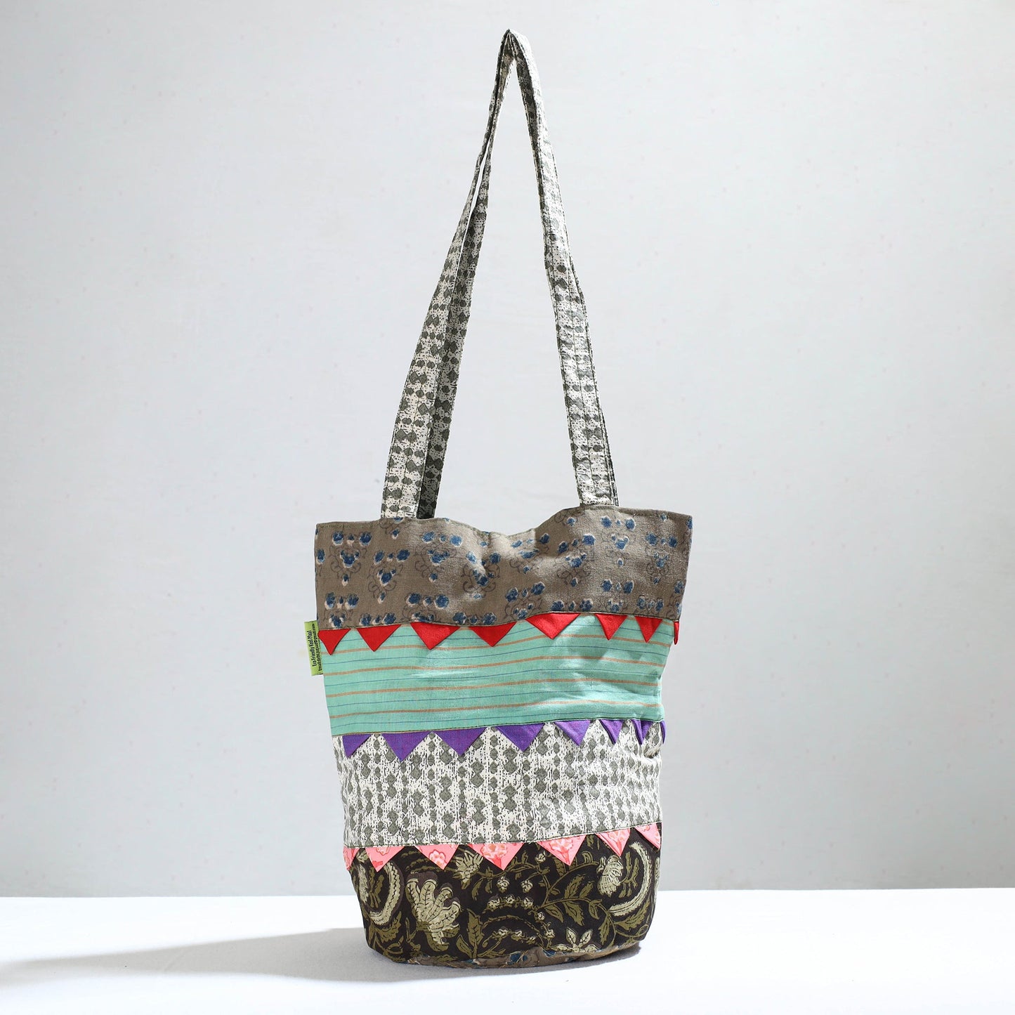 Multicolor Jugaad Patchwork Handmade Shoulder Bag 19