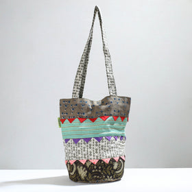 Multicolor Jugaad Patchwork Handmade Shoulder Bag 19